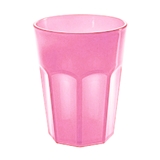 Bicchiere in Plastica Riutilizzabile Rosa foto