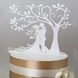 Cake Topper Matrimonio Bianco foto