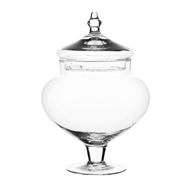 Potishe, vaso contenitore con tappo in vetro