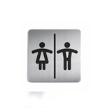 Pittogramma Quadrato con simbolo (wc uomo/donna) foto