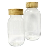 Bottiglia con Anello in Legno foto